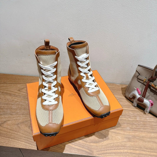 HM 25 Kiatsu Sneaker Brown Mesh Calfskin 329538
