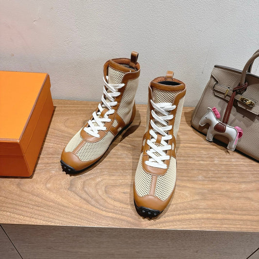 HM 25 Kiatsu Sneaker Brown Mesh Calfskin 329538