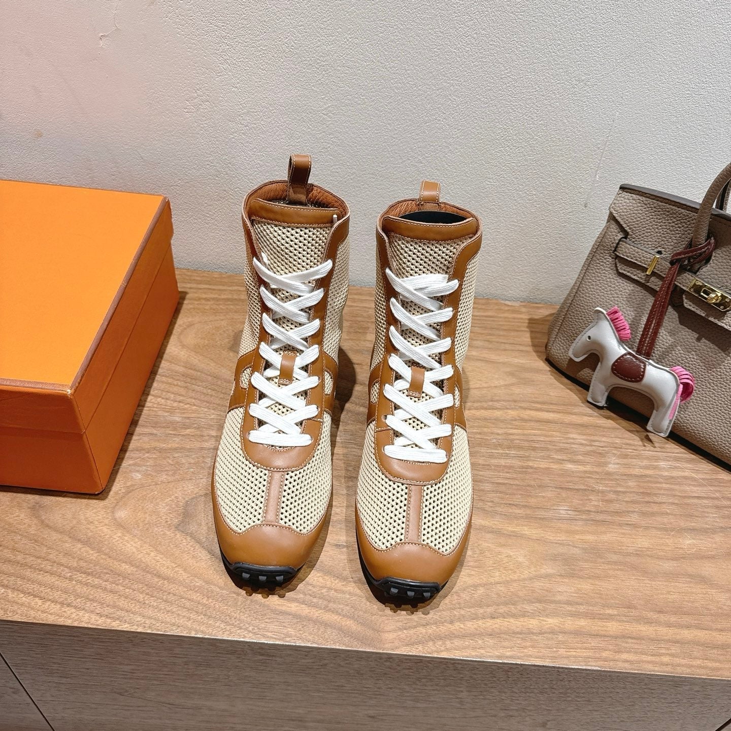 HM 25 Kiatsu Sneaker Brown Mesh Calfskin 329538