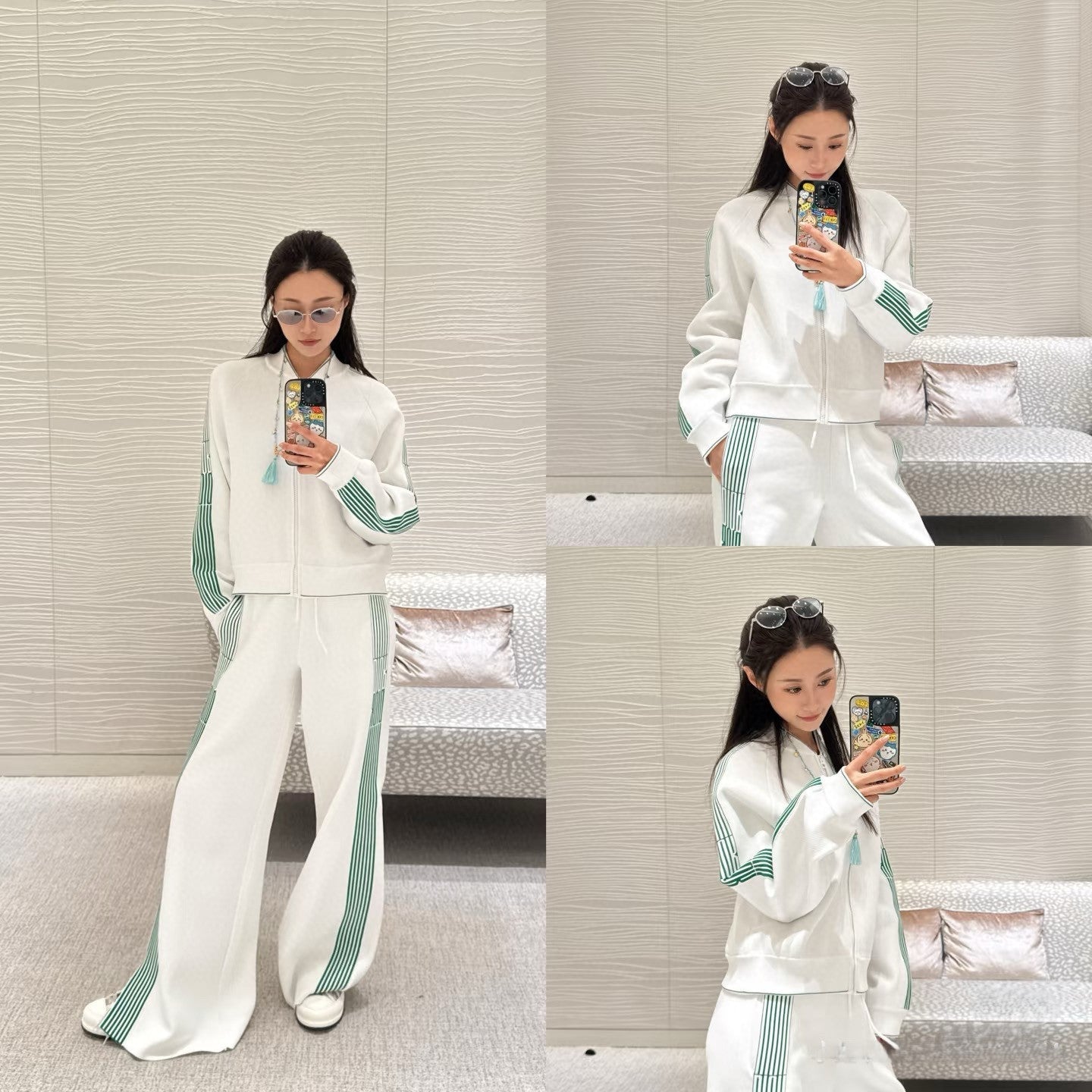 D 25 Zip-up jacket and pants set