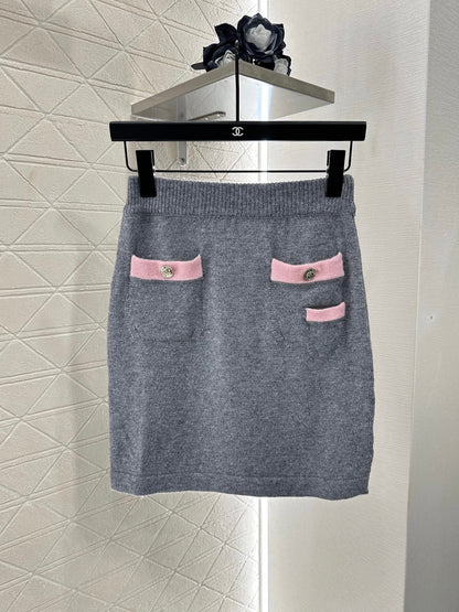 25 Knit Cardigan and Skirt Set