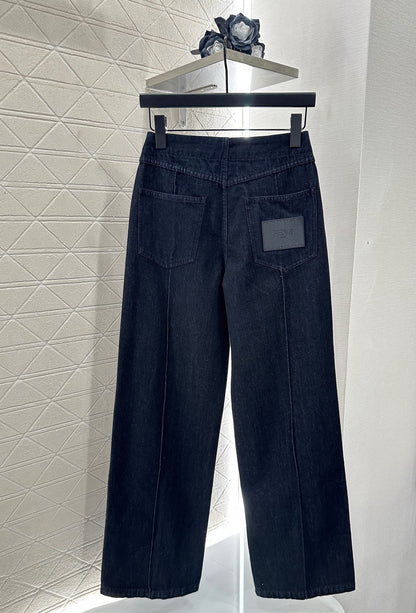 25 Retro Denim Jacket and Pants Set
