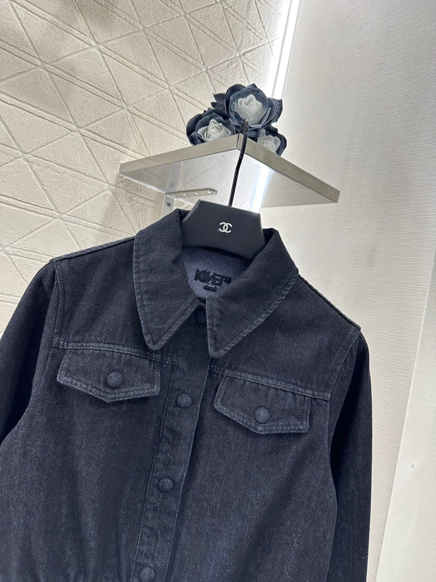 25 Retro Denim Jacket and Pants Set