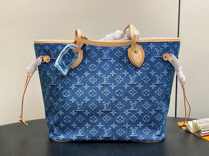 Neverfull MM 31cm Blue Denim