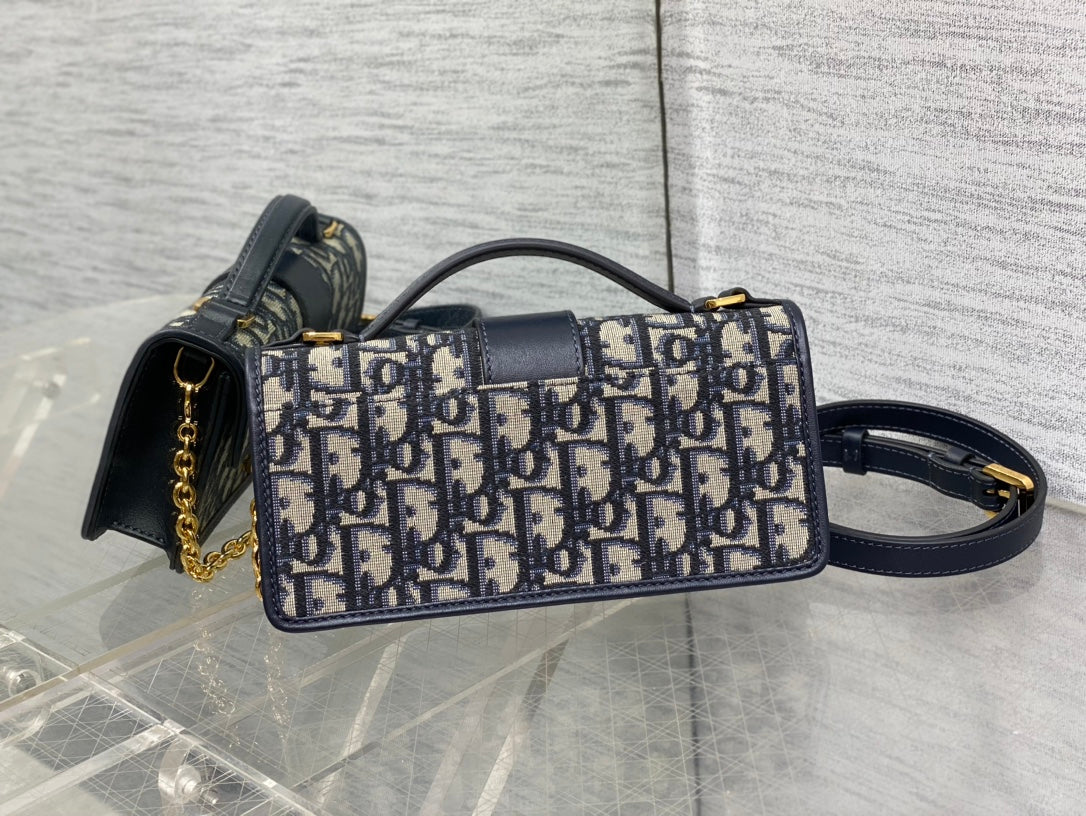 Miss Montaigne Mini Bag Blue Oblique Jacquard