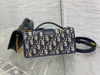 Miss Montaigne Mini Bag Blue Oblique Jacquard