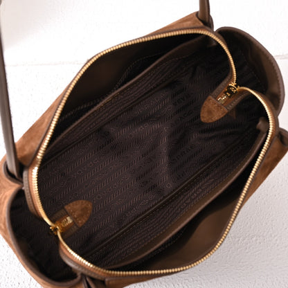 Medium Nubuck leather handbag