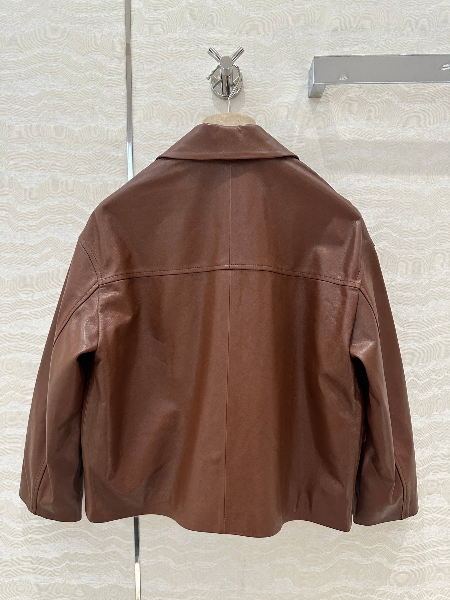 bru 24fw leather jacket