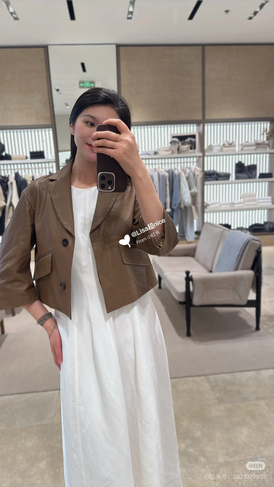 bru 24fw leather jacket