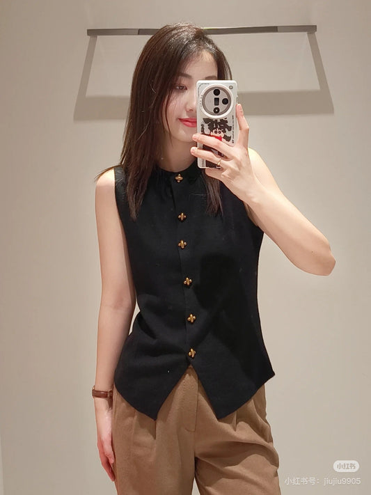 wool knitted vest