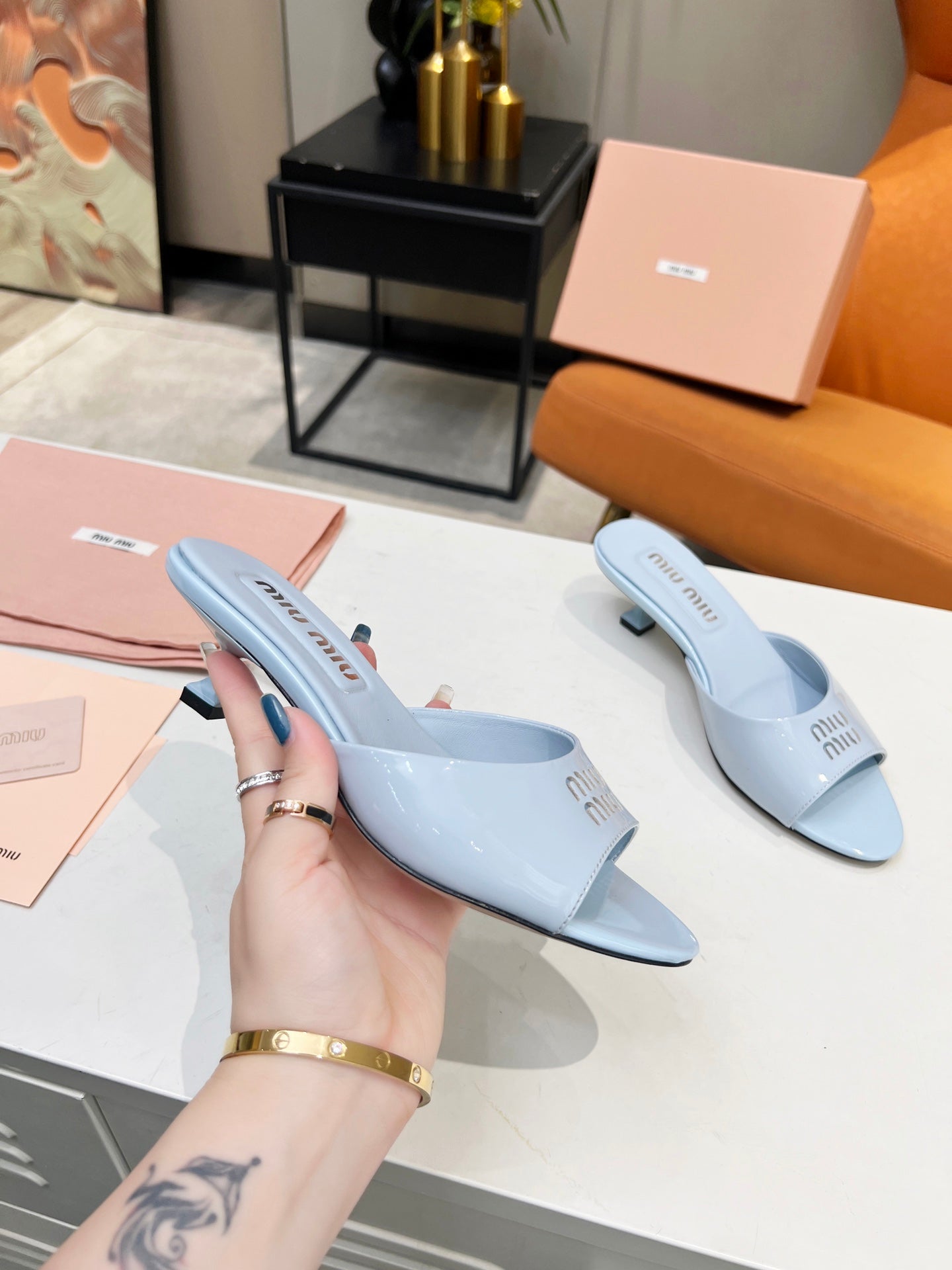 leather slippers