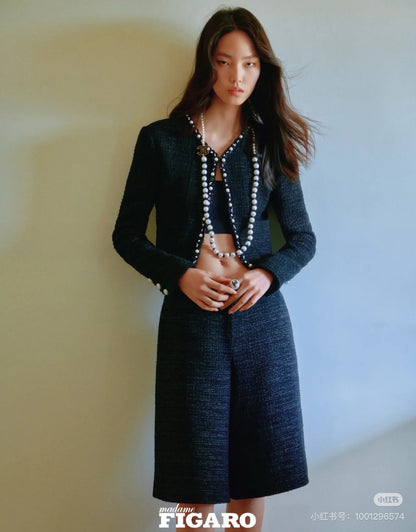 ch 25ss beaded jacket