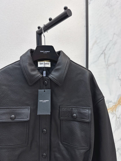Sa 25ss leather jacket