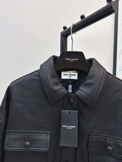 Sa 25ss leather jacket