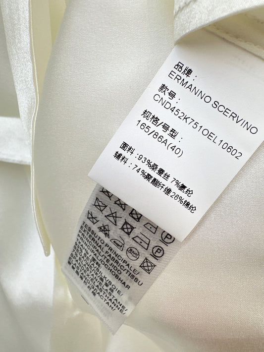 25SS lace Silk shirt