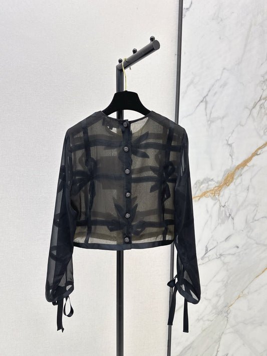 Ch 25ss Silk crop shirt