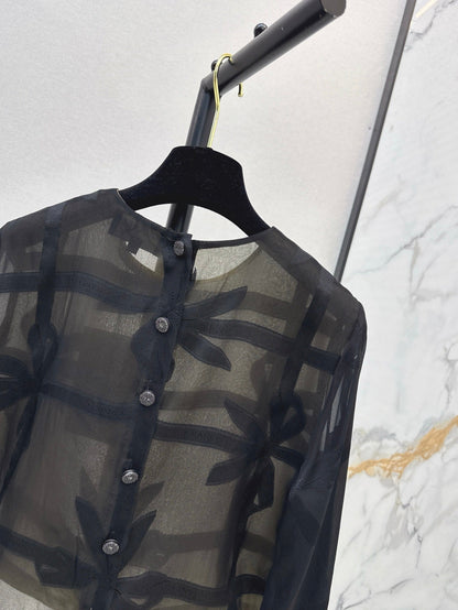 Ch 25ss Silk crop shirt