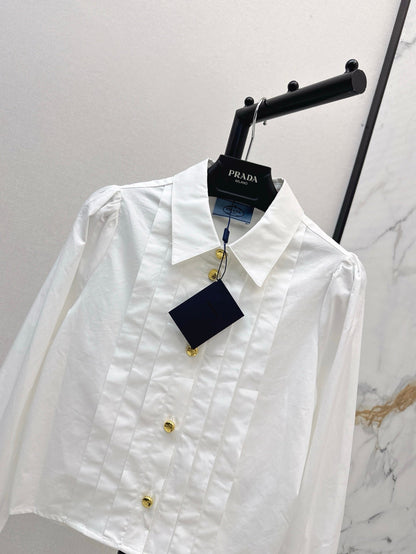 P 25SS Pleated shirt