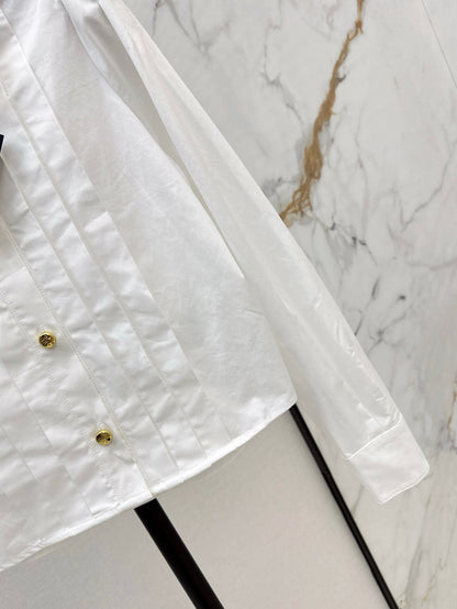 P 25SS Pleated shirt