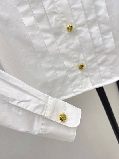 P 25SS Pleated shirt