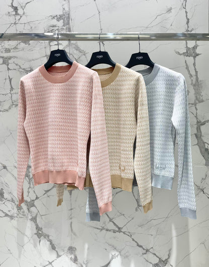 25ss jacquard knitted sweater