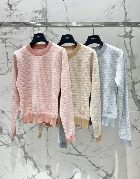 25ss jacquard knitted sweater