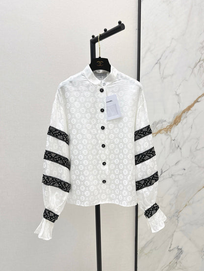 25ss Silk jacquard shirt
