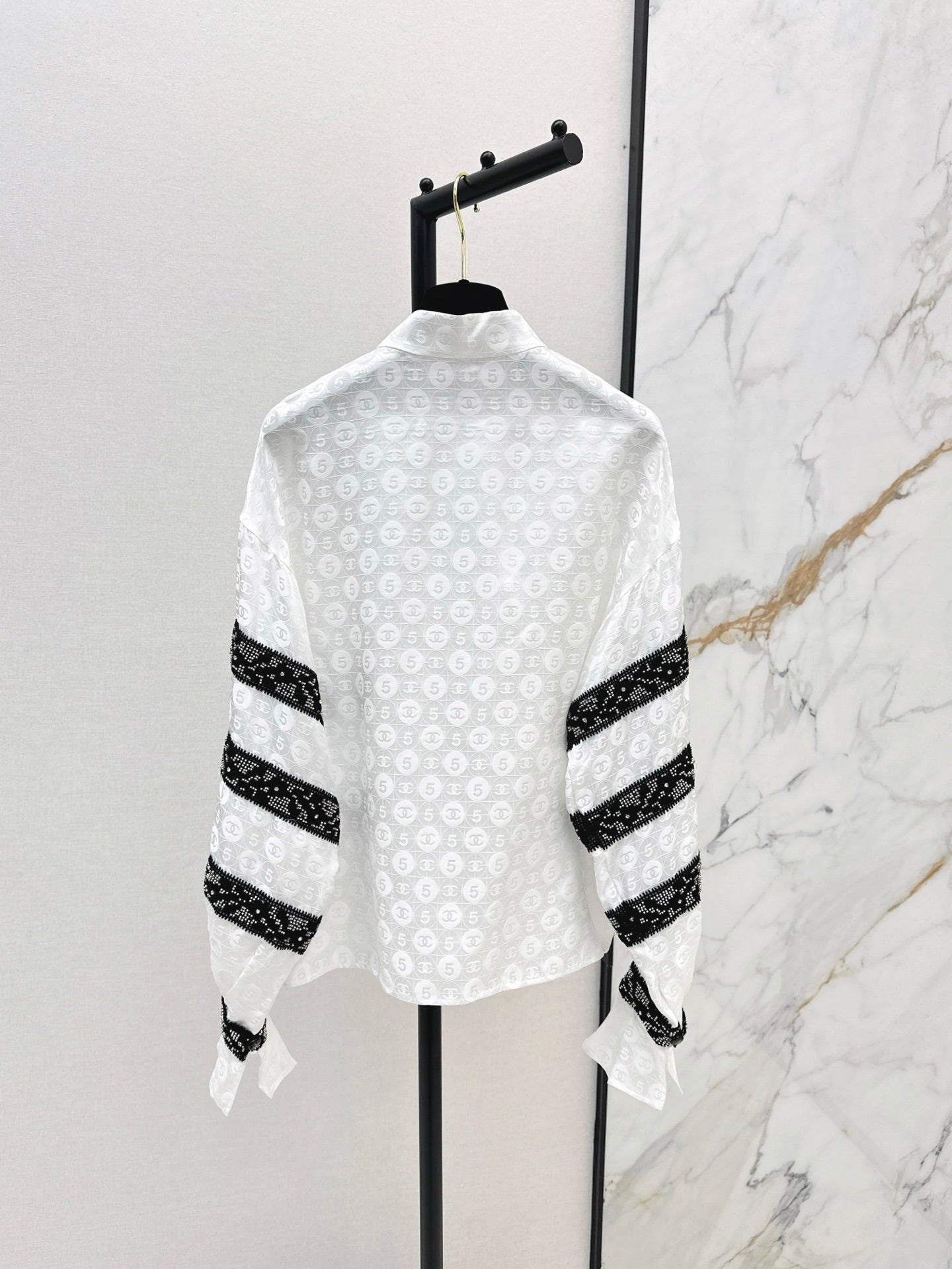 25ss Silk jacquard shirt