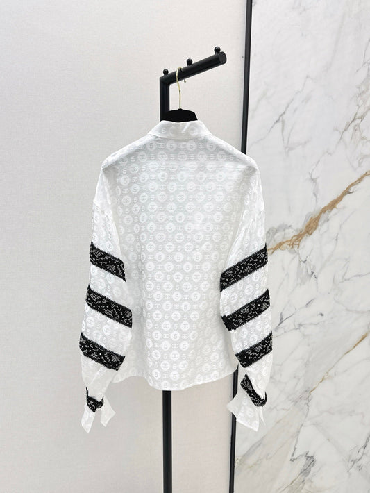 25ss Silk jacquard shirt