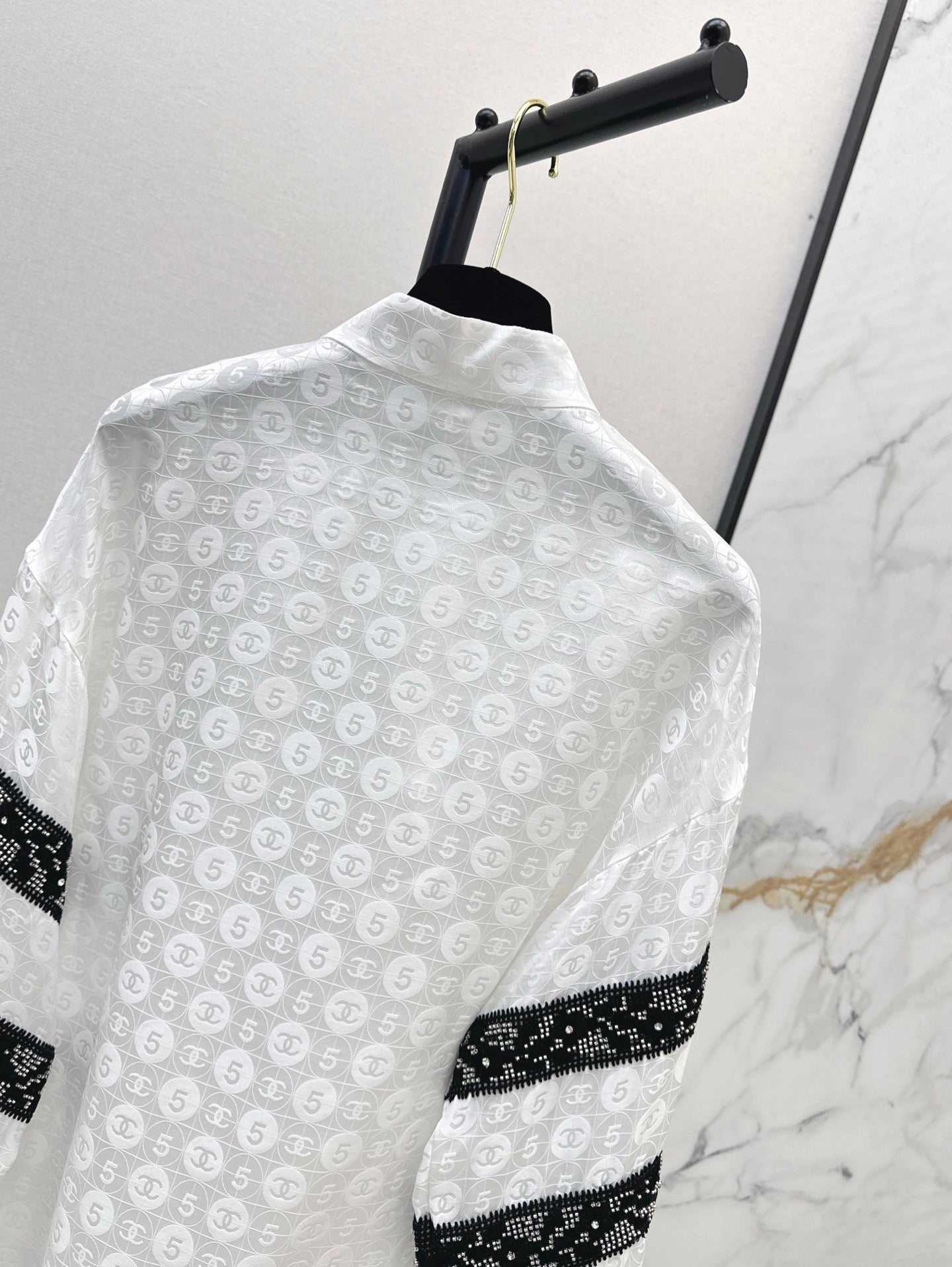 25ss Silk jacquard shirt