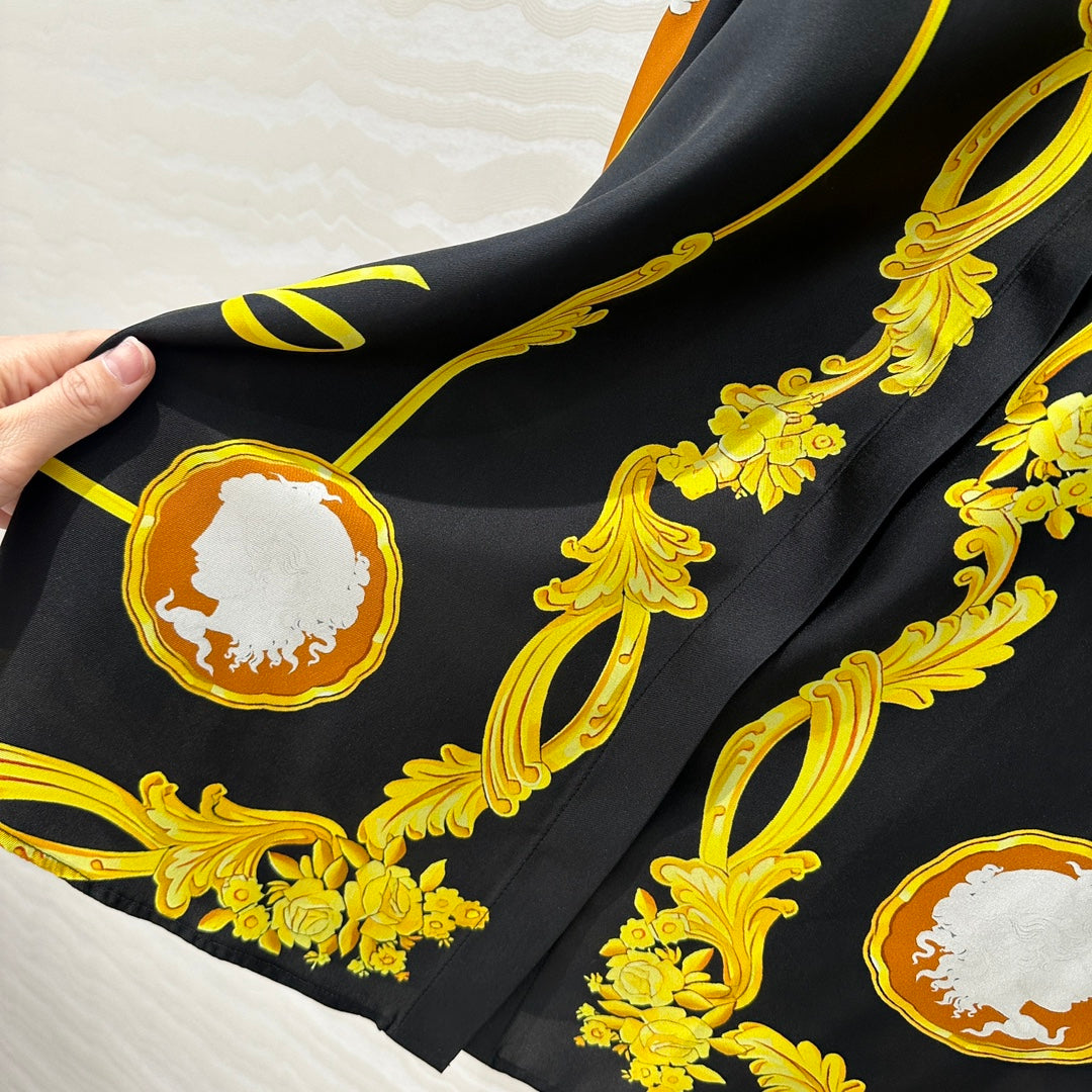 25ss printed silk shirt