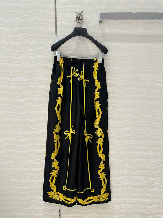 25SS SILK WIDE LEG PANTS