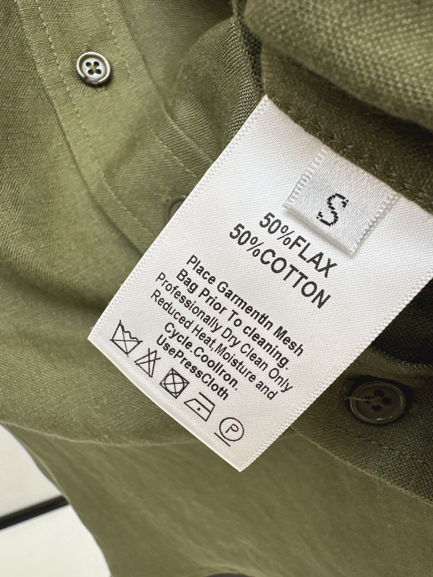 Sa 25ss embroidered linen shirt
