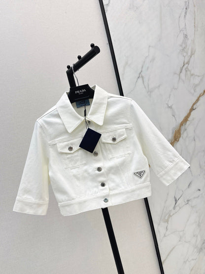 25SS DENIM CROP T-shirt