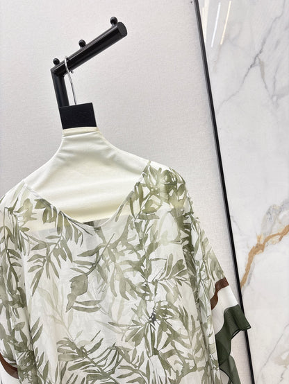 25ss silk Cape top