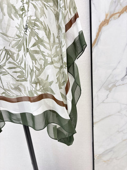 25ss silk Cape top