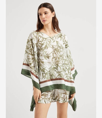 25ss silk Cape top