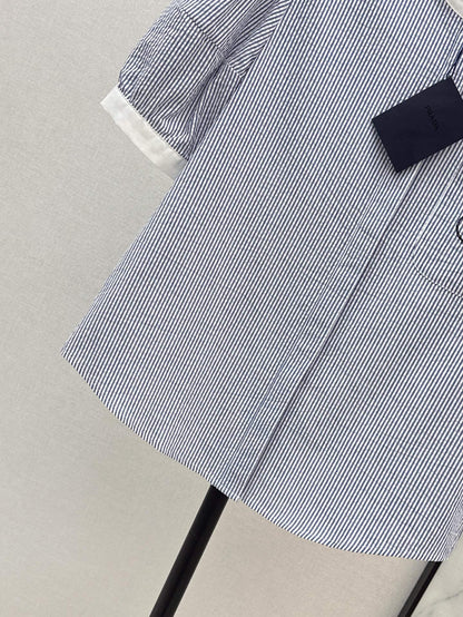 Pocket-Embroidered Solid Color Polo Short Sleeve