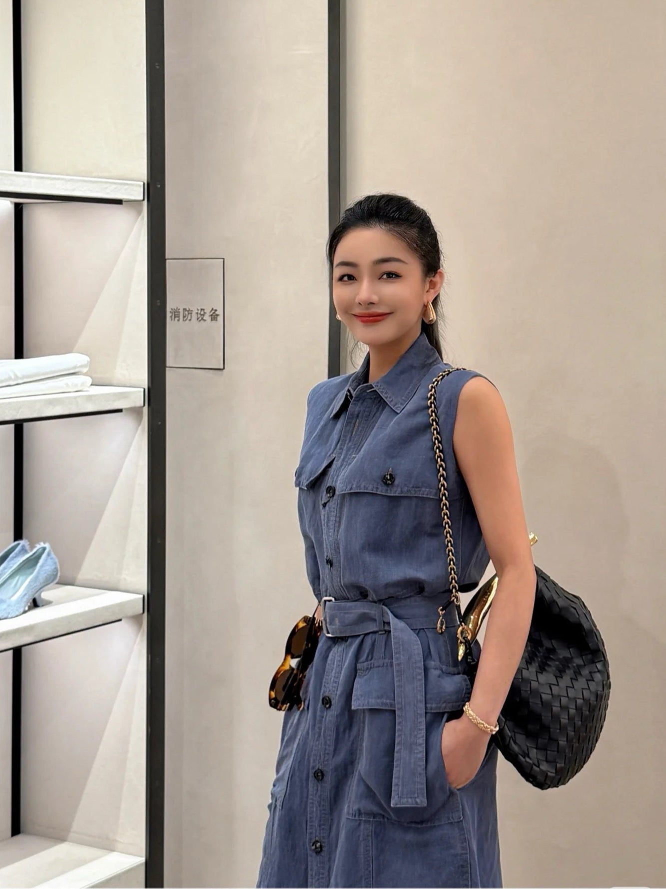 Bottega 25ss denim dress