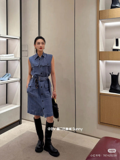 Bottega 25ss denim dress