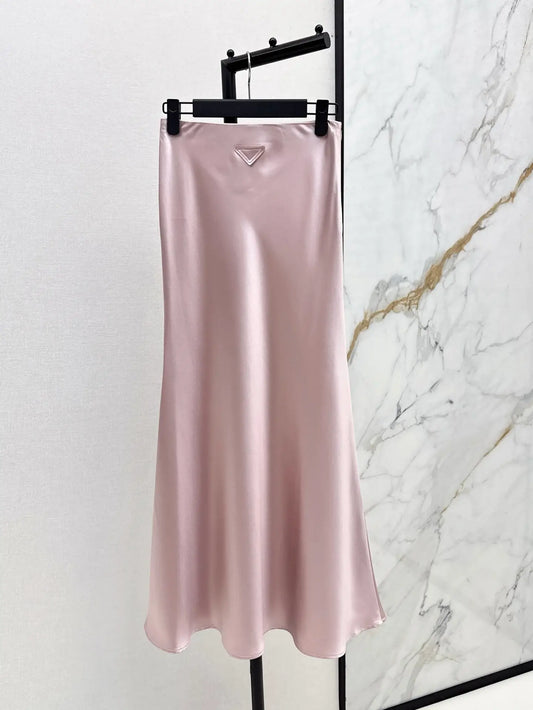 Elegant Satin-Finish Skirt