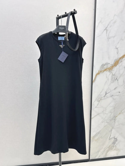 Triangle-Embellished Shift Dress