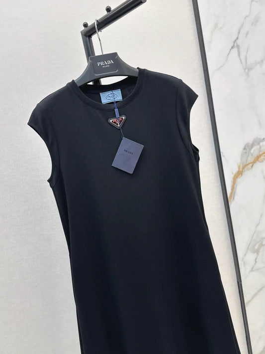 Triangle-Embellished Shift Dress
