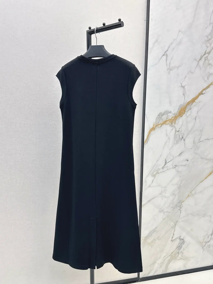 Triangle-Embellished Shift Dress