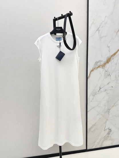 Triangle-Embellished Shift Dress