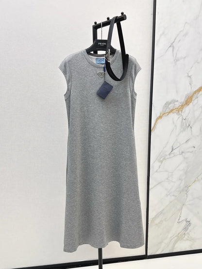Triangle-Embellished Shift Dress