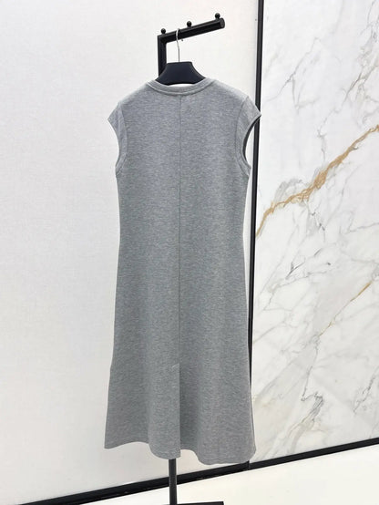 Triangle-Embellished Shift Dress