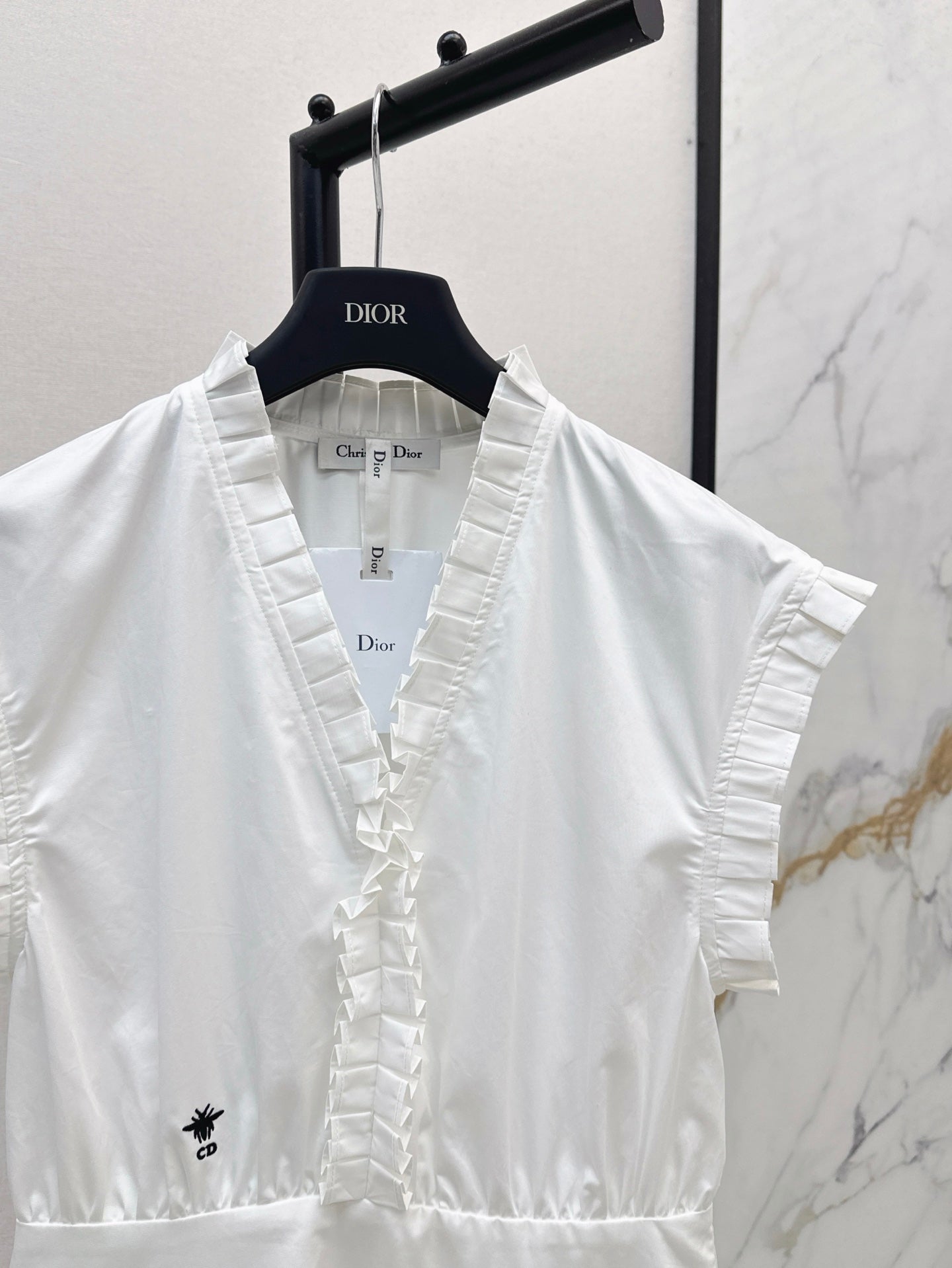 25ss ruffle sleeveless dress