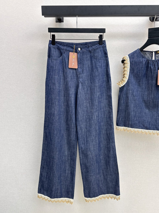 25SS lace jeans