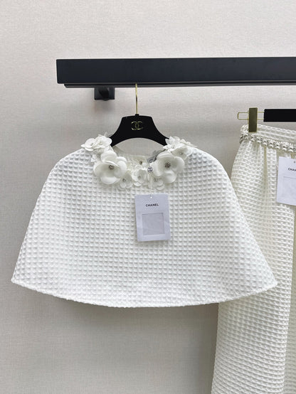 25ss woven cape top